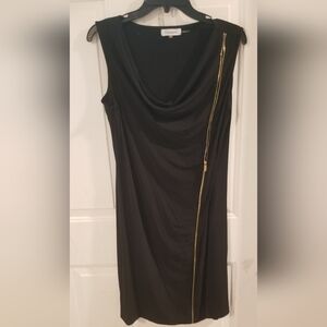 Calvin Klein zipper detail dress